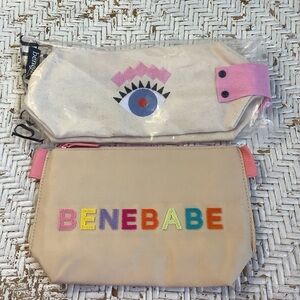 NEW! 2 Benefit Cosmetics makeup bags